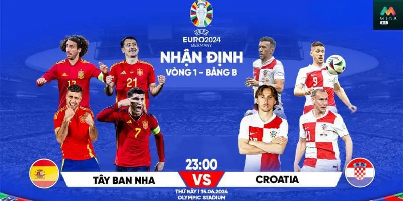 Nhận định trận đấu giữa Tây Ban Nha vs Croatia